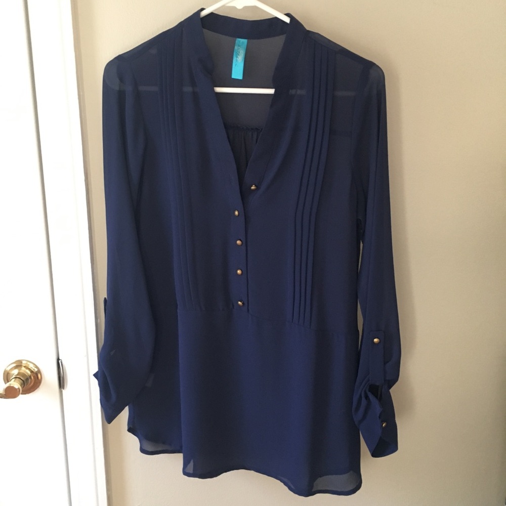 Navy blouse